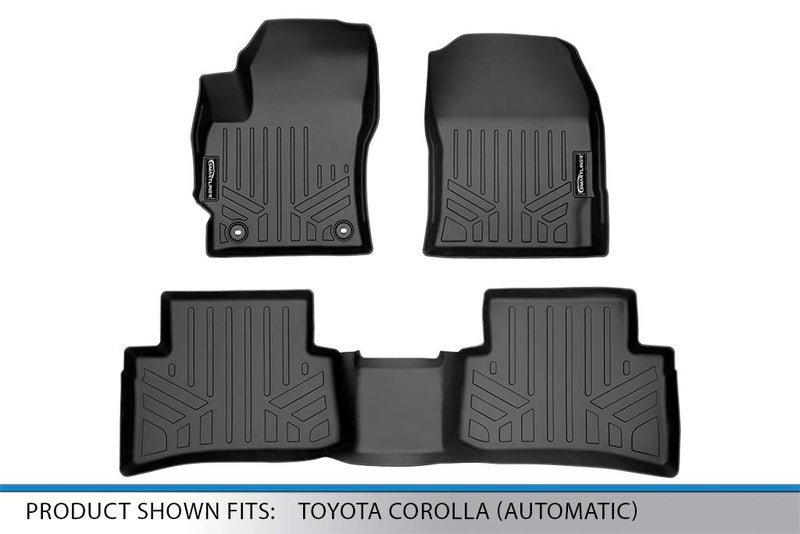 SMARTLINER Custom Fit Floor Mats 2 Row Liner Set for 2023-2025 Toyota Corolla GR - Image 5